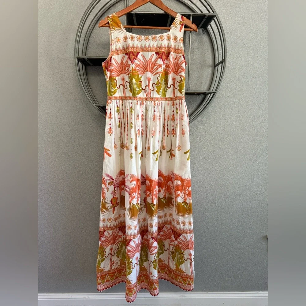 Le‎ Sirenuse Julia Winter Garden Cotton Maxi Dress - Picture 4 of 13